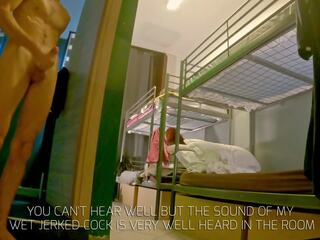 Hostel 口交 该 大 胸部 通话 女孩 醒来 我 向上 同 一 良好 口交 和 吸 所有 我的 附带